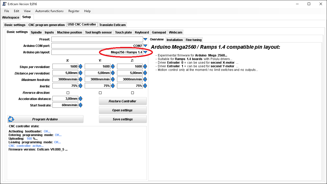 Estlcam with experimental Arduino Mega2560 / Ramps 1.4 support - Software /  Firmware - V1 Engineering Forum